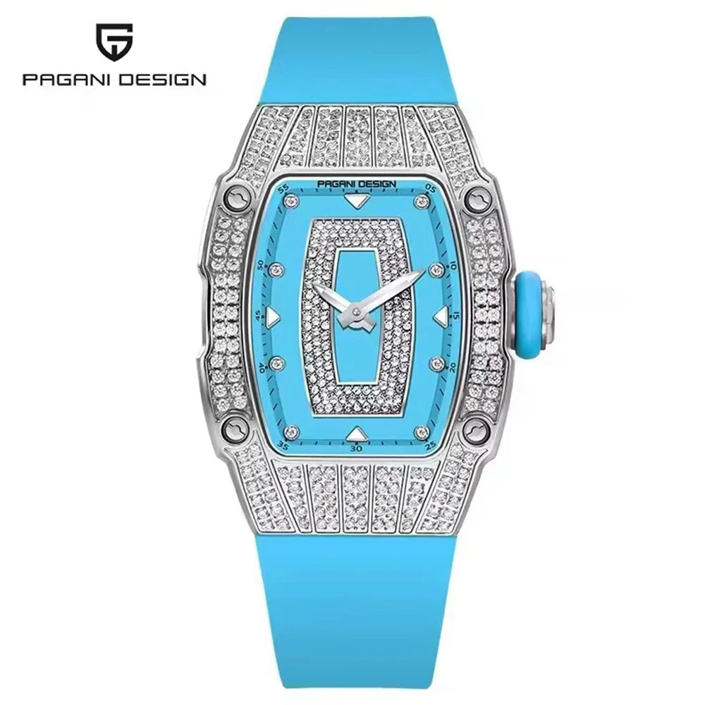 New PAGANI DESIGN Luxury Women's Fashion Quartz Watch Switzerland Ronda Movt Diamond Inlaid Women's Elegant Watch Montreal Femme