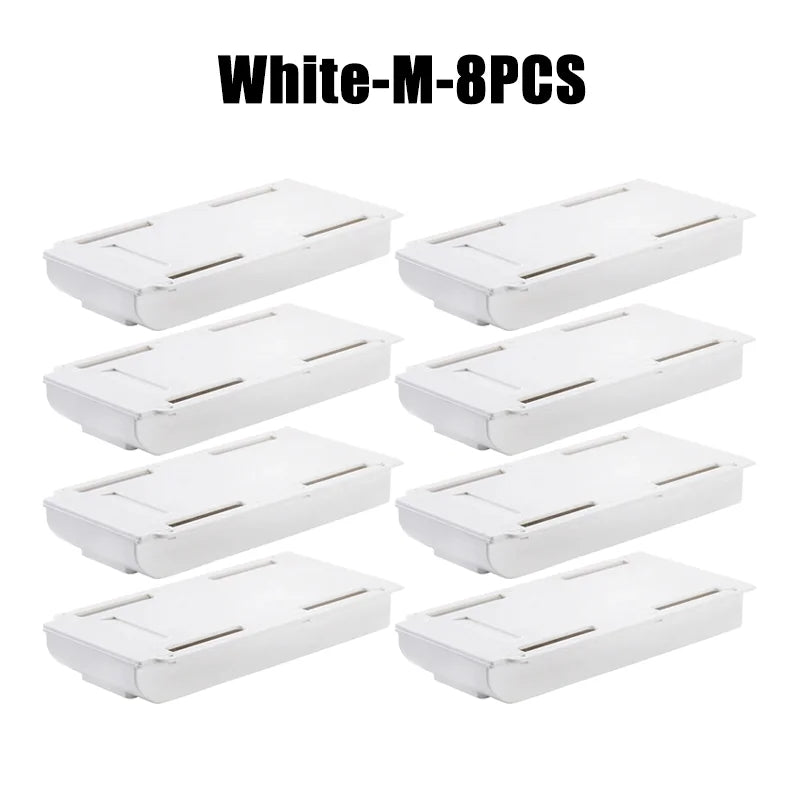 Hidden Storage Box Desk Storage Drawer Self-Adhesive Plastic Table Storage Holder Simple Sundries Cosmetics Stationery Organizer