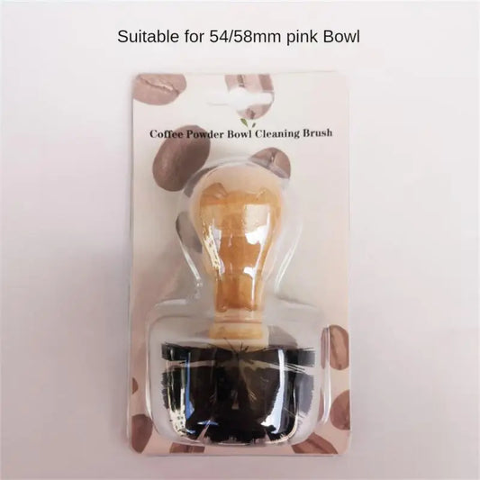 New 51/54/58mm Portafilter Cleaning Brush, Professional Barista Espresso Coffee Cleaning Brush Tool With Wooden Handle