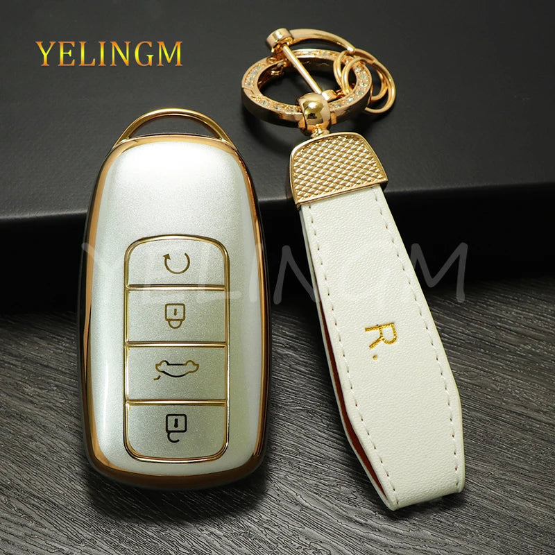 New TPU Car Remote Key Case Cover Protector for Chery Tiggo 8plus Tiggo 8 New 5 Plus 7pro Max Omoda 5 C5 Accessories
