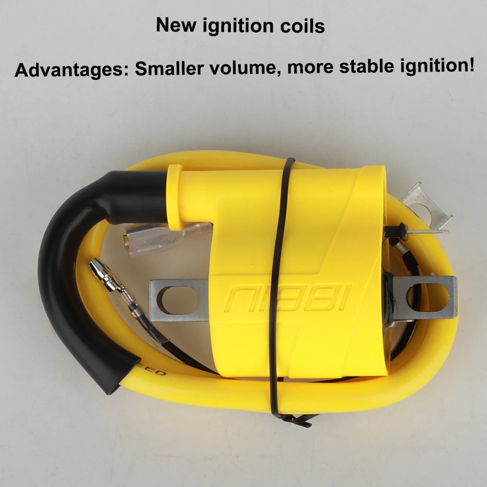 NIBBI 2T/4T Universal Motorcycle Ignition Coil Motocross Racing Coil for Honda ATV Scooter Yamaha Ktm Engine Ignition Parts