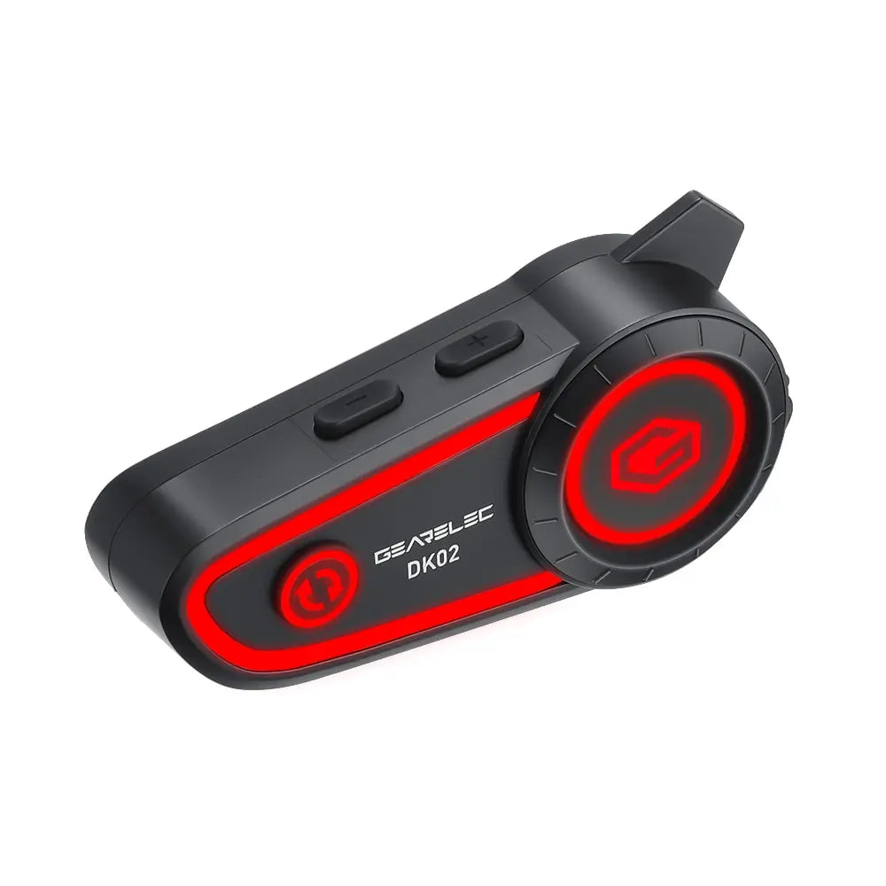 GEARELEC DK02 Motorcycle Helmet Headset Stereo Bluetooth Hands Free Call IPX7 Waterproof 2800mAh With Tri-Color Ambient Light