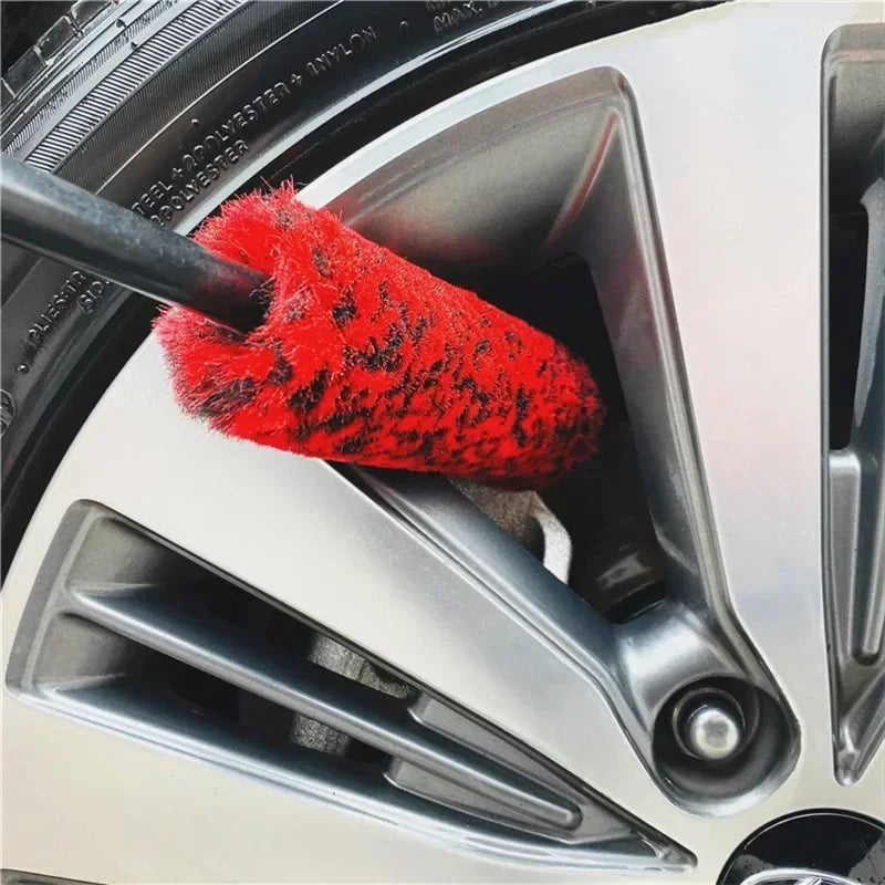Auto Wheel Detailing Brush Bendable Wheel Woolies for Car Rim Tire Washing Easily Clean Hard-To-Reach Areas Car Cleaning Tools