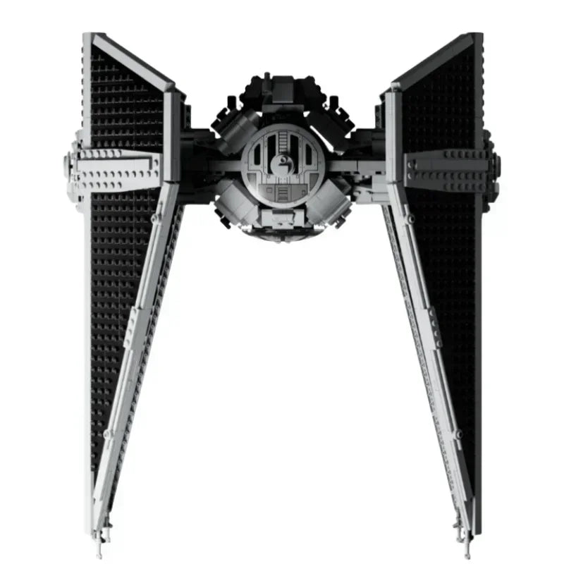 New Spaceship TIE 1931Pcs Interceptors Bricks Model Sets Building Blocks Modified from Imperial Fighters Assembly MOC Toys Gifts