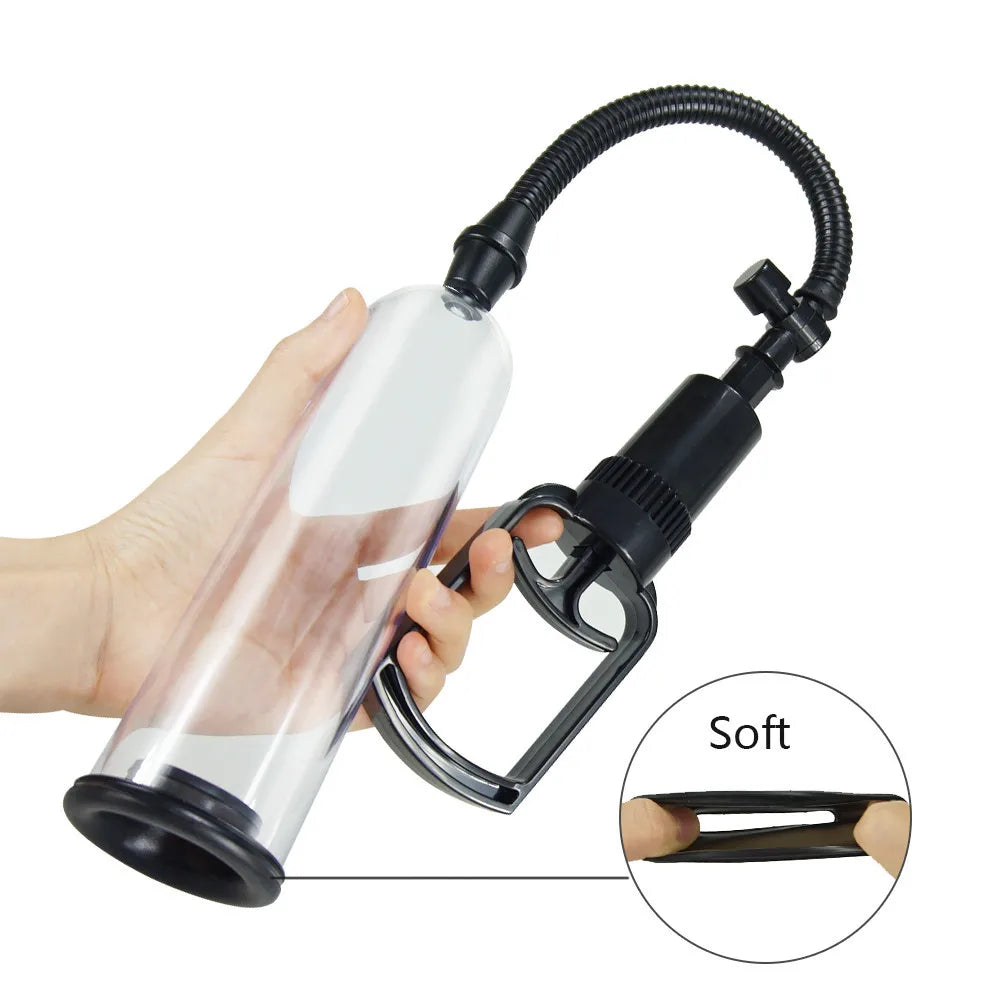 HESEKS Vacuum Sucking Electric Penis Pump Air Water Penis Extender Dick Training Automatic Male Masturbator Sex Toy for Men 18+