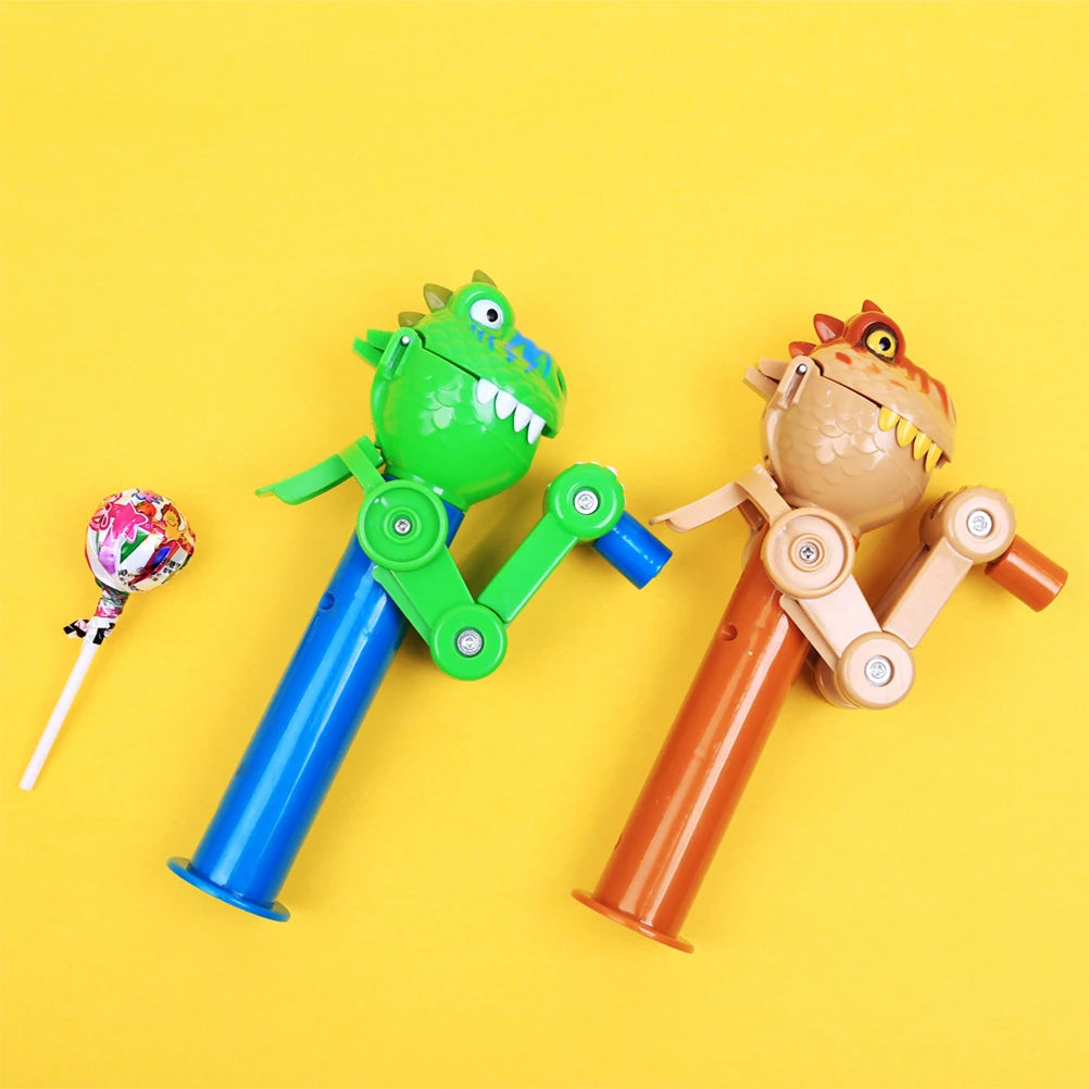 1/3/5PCS Dinosaur Lollipop Robot Holder Creative Eat Lollipop Pop Ups Case Candy Storage Christmas Gifts for Children