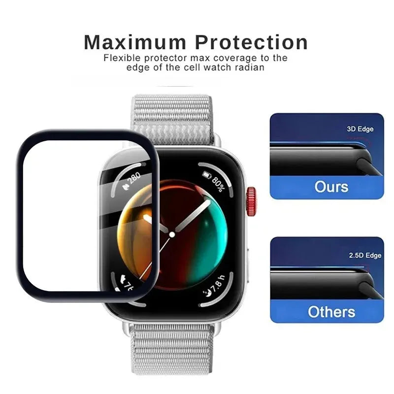 Tempered Film for HUAWEI Watch FIt 3 Accessories Anti scratch Full Curved Screen Protector for smartwatch huawei Watch FIt 3