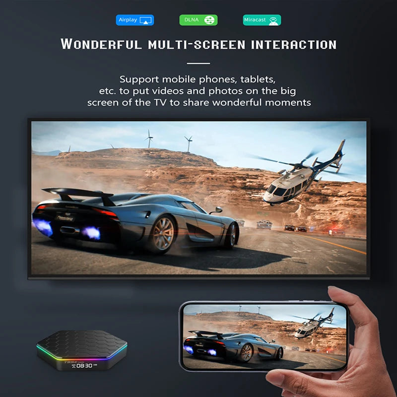 T95Z plus Android 12 Smart TV Box 8K Allwinner H618 BT5.0 WiFi 6 Stream Media Player Multi 16GB/32GB/64GB/128GB ROM Set Top Box