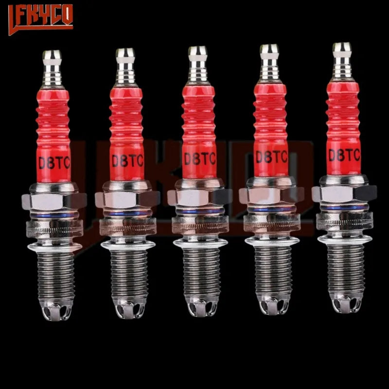 1/2/3/4/5PCS Racing Spark Plug 3 Triple Electrode A7TC D8TC For GY6 CG 50 70 110 125 150CC Motorcycle Atv Scooter Dirt Bike Kart