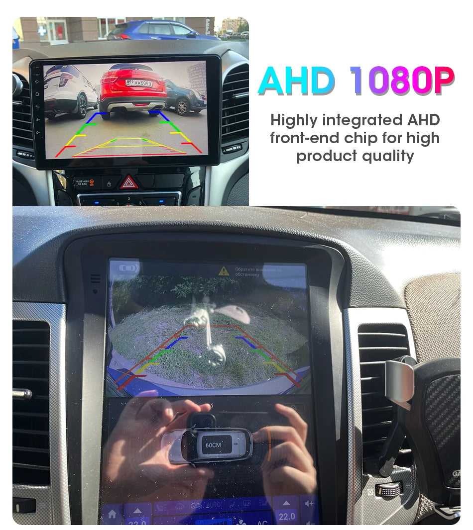 1080P Waterproof Vehicle Camera with Night Vision for Rear View Universal Backup Camera Car Monitor Head Unit Audio Reverse Cam