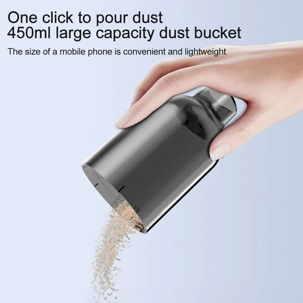 150000PA Portable Wireless Car Vacuum Cleaner Mini Handheld Cleaner for Home Appliance Powerful Cleaning Machine Car Cleaner