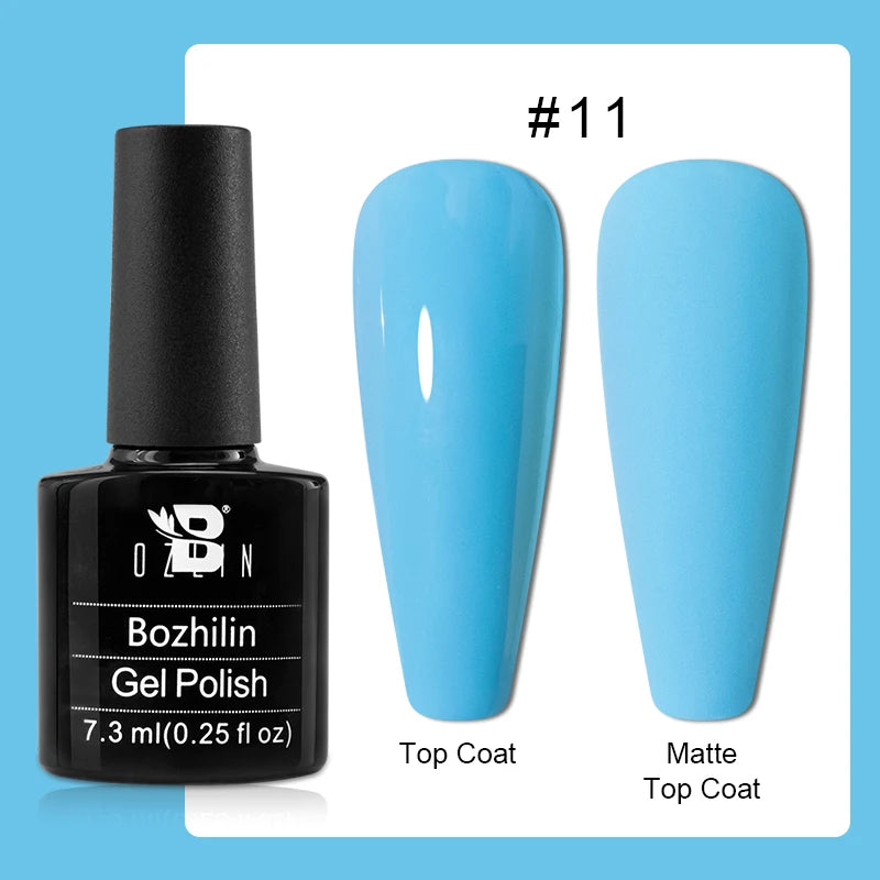 BOZLIN 15ML Nail Tips Glue Gel For Falses Nail Tips Fast Extension 3 IN 1 Function Nails Art Transparent Gel Polish Soak Off UV