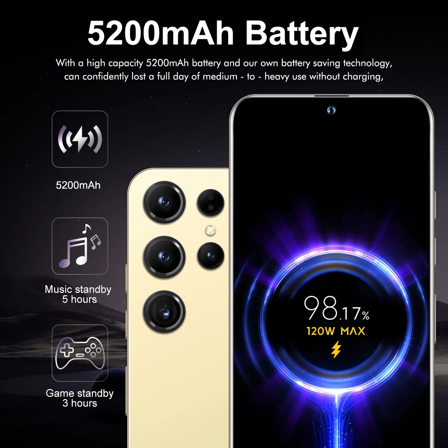 X18 Smartphone Android 6.6 inch 128GB ROM 8GB RAM 4G Network Dual SIM Cellphones Google Play Store 5200mah Mobile phones