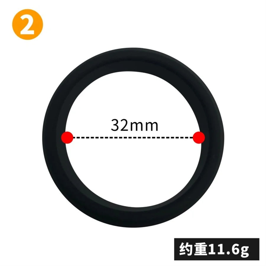 Reusable Silicone Cock Rings Delay Ejaculation Penis Ring Penis Enlargement Erection Scrotum Lock Ring Adult Sex Toys For Men