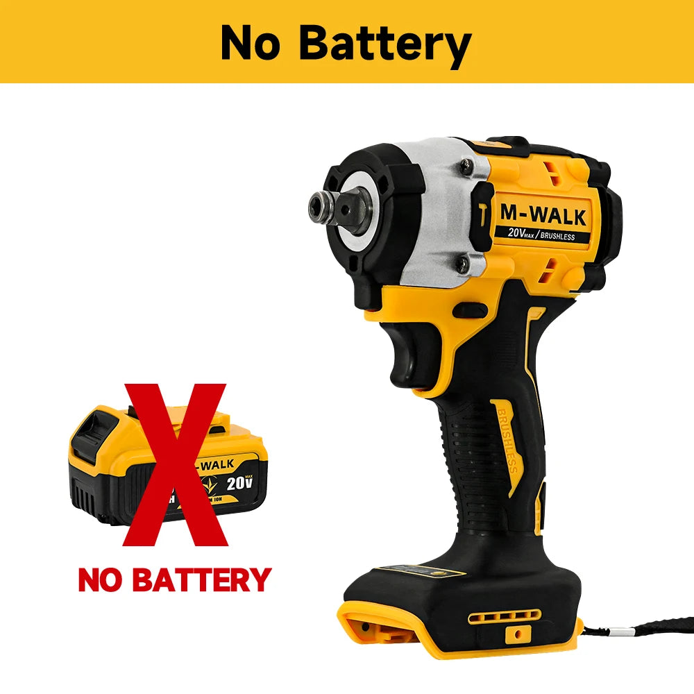 DCF921 Electric drill 406N.m Impact Wrench Brushless Electric Screwdrivers Impact driver Power Tools For Dewalt 20V Battery Pin