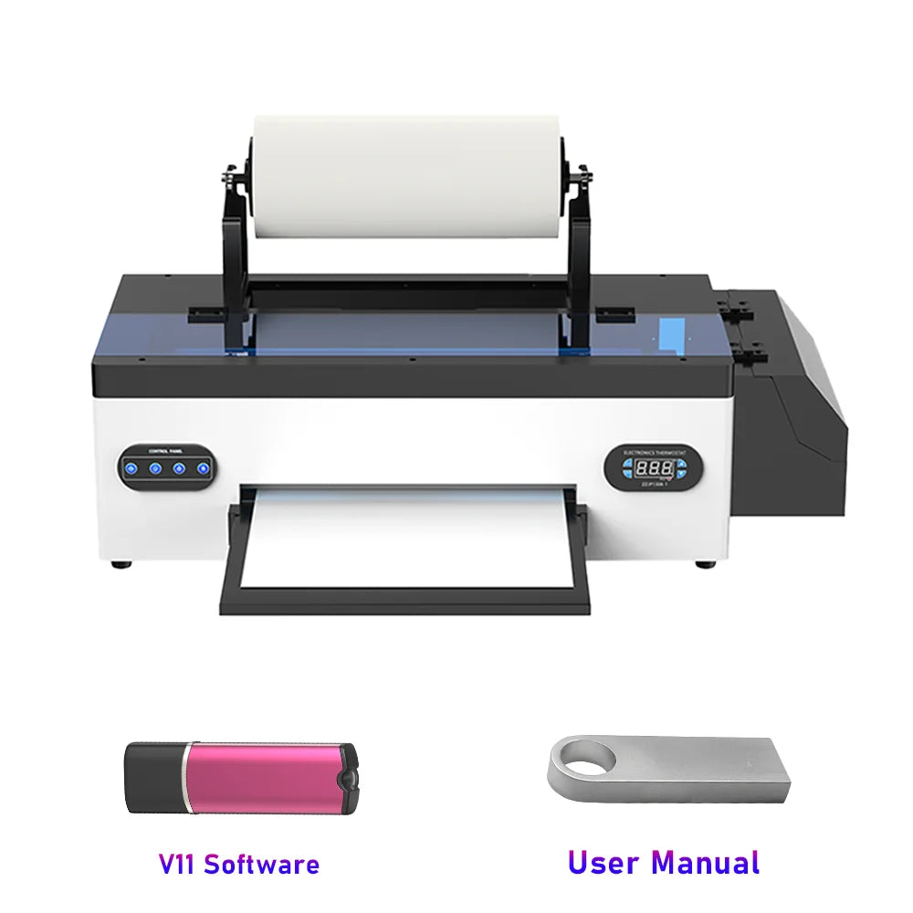 OYfame A3 dtf printer For R1390 DTF Printer Bundle A3 impresora dtf transfer film printing machine For Hoodies t shirt fabric