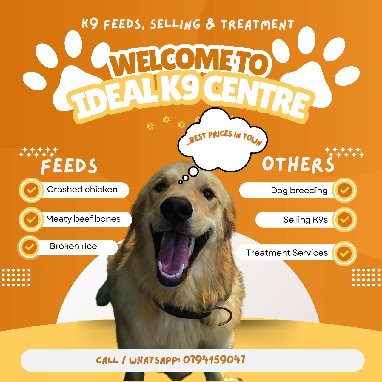 dog food poster