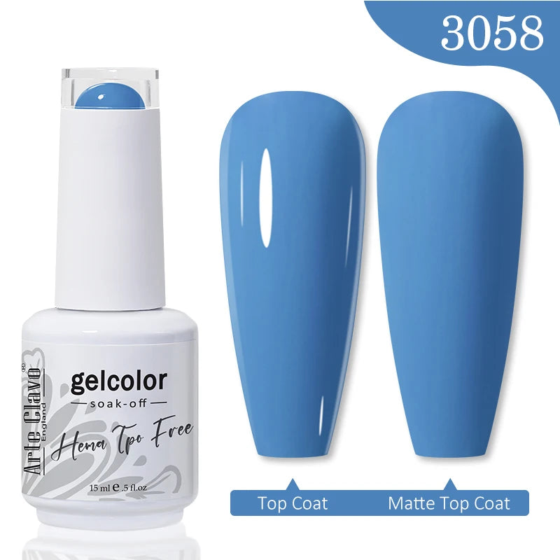 Arte Clavo HEMA TPO FREE Gel Nail Polish Jelly 15ml LED Nail Gel Hybrid Varnish Matt Top Base Coat Nail Art Gellak Primer