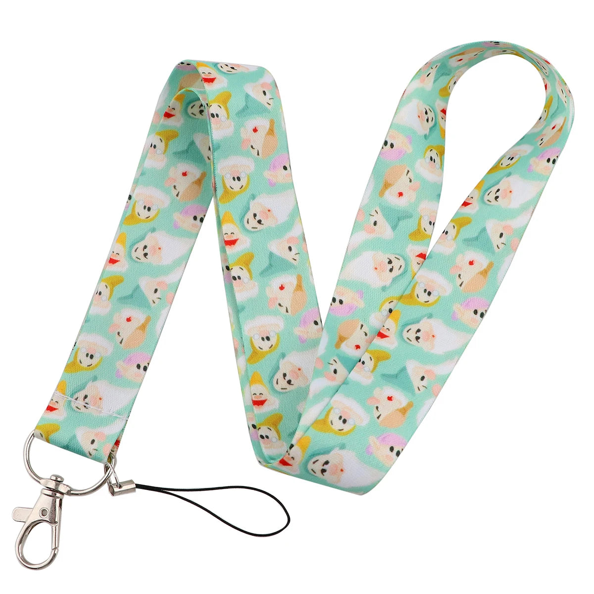 KKZ004 Mickey&Minnie Stitch Lanyard For Keys Keychain Badge Holder ID Credit Card Pass Hang Rope Lariat Phone Charm Gift