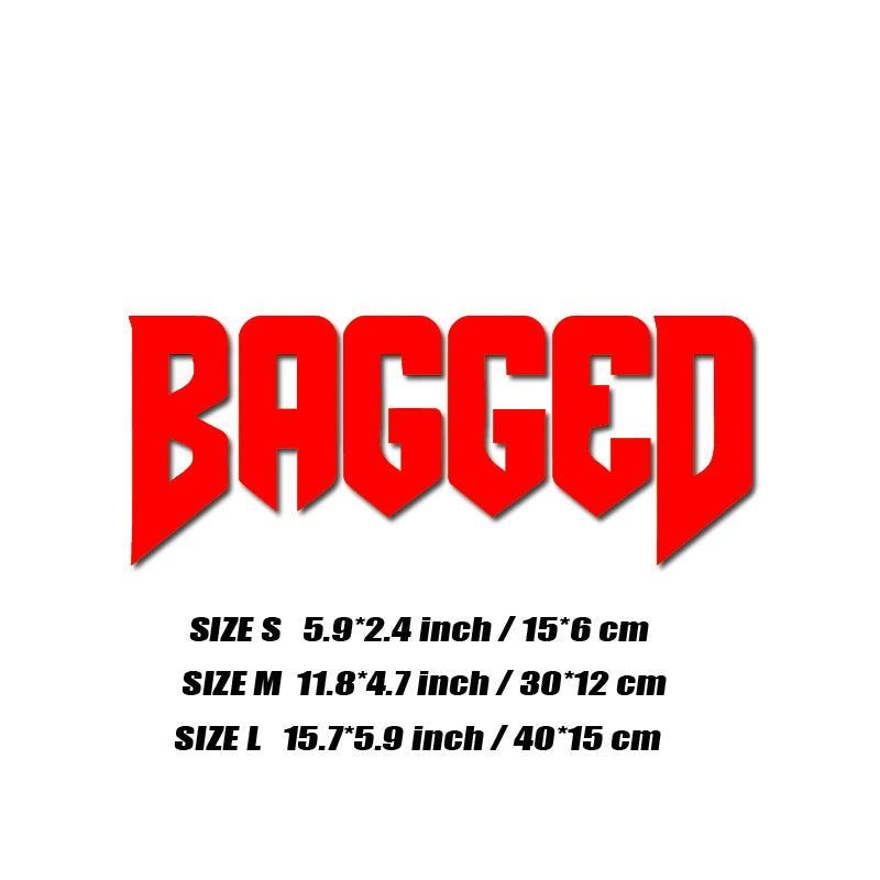 "BAGGED"decal,fashion stickers with high quality sticker for cars trucks motorcycles &laptops!For a Unique look!