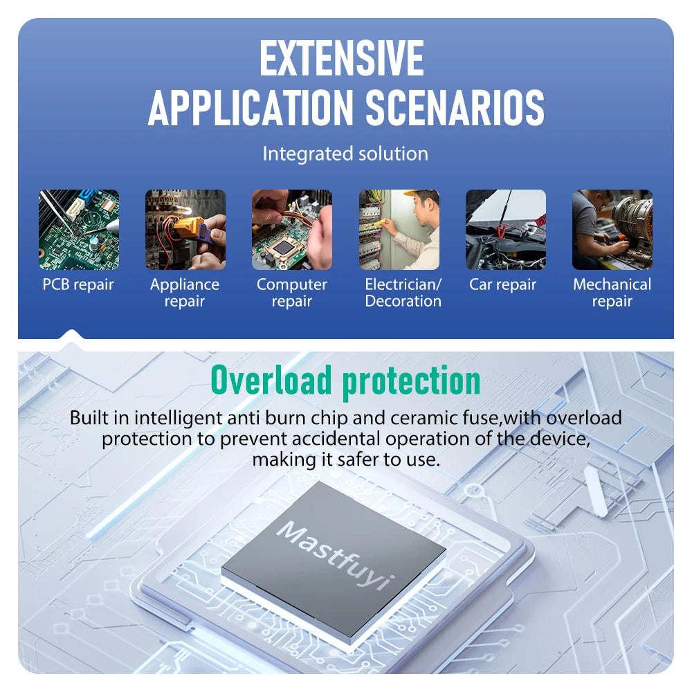 MASTFUYI Smart Digital Multimeter NCV Temperature Capacitance Tester 5999 Counts True RMS Auto Range DC/AC Voltage Meter