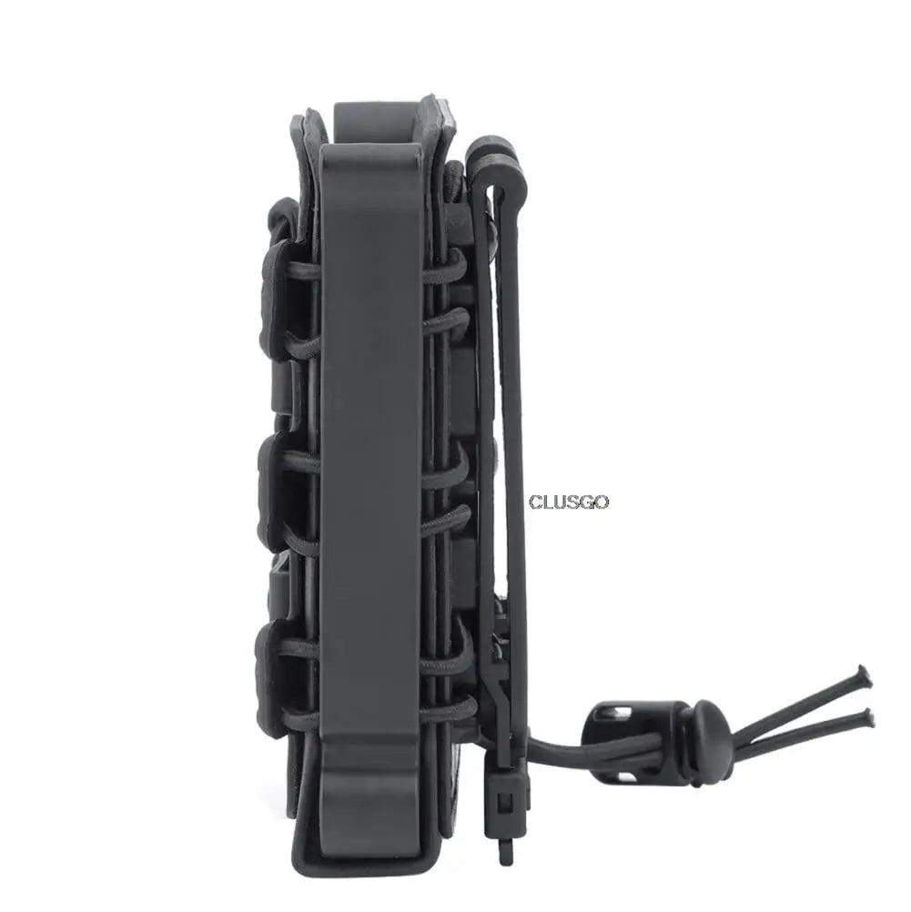 3Pcs Tactical Fast Mag TPR Flexible Molle Magazine Pouch Carrier for Ar15 M4 5.56/7.62 Mag Pouch Rifle Pistol Magazine Holder