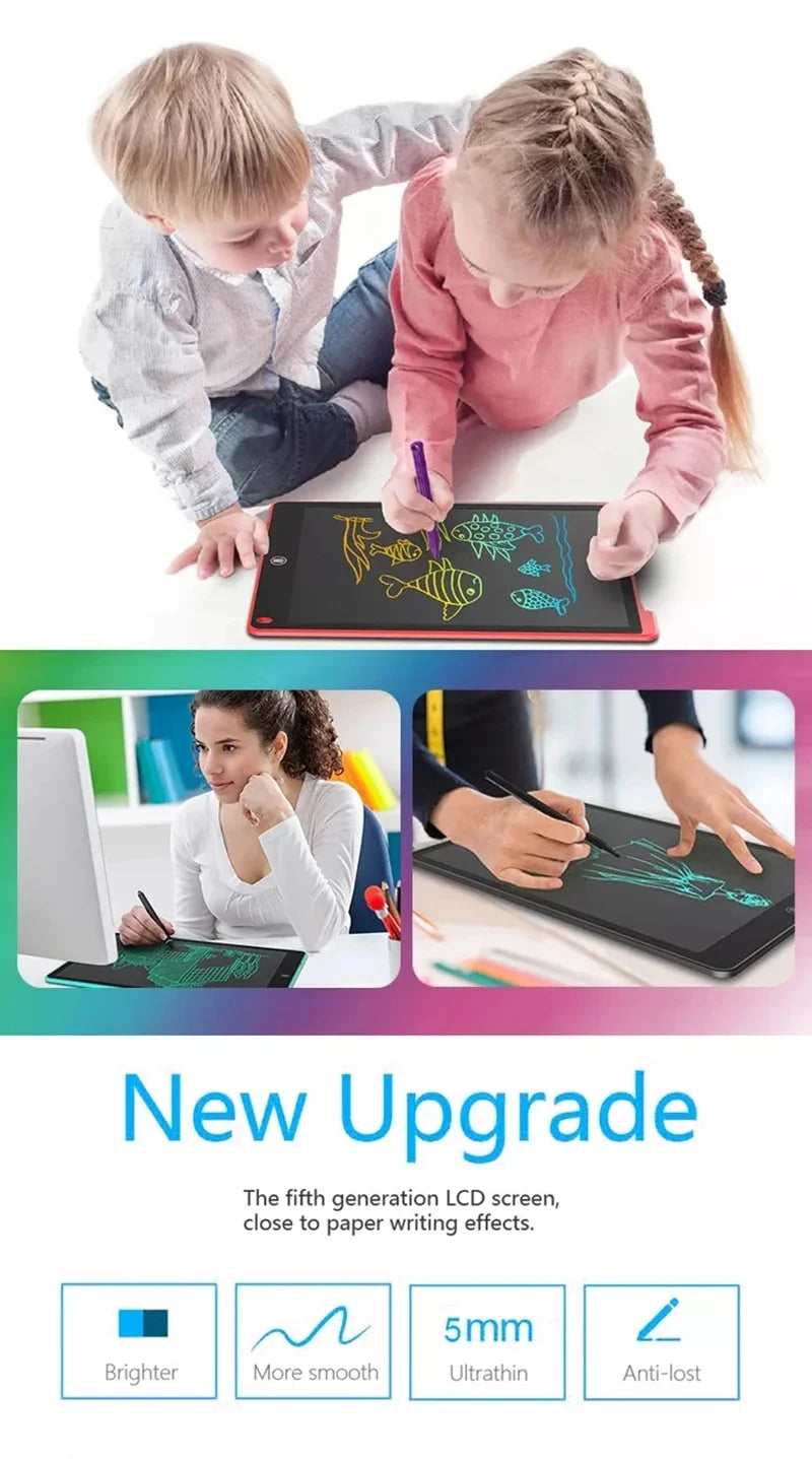 Educational LCD Writing Tablets in 8.5 - inch, 10 - inch, and 12 - inch Sizes: Boost Children's Painting Skills Painting Talents