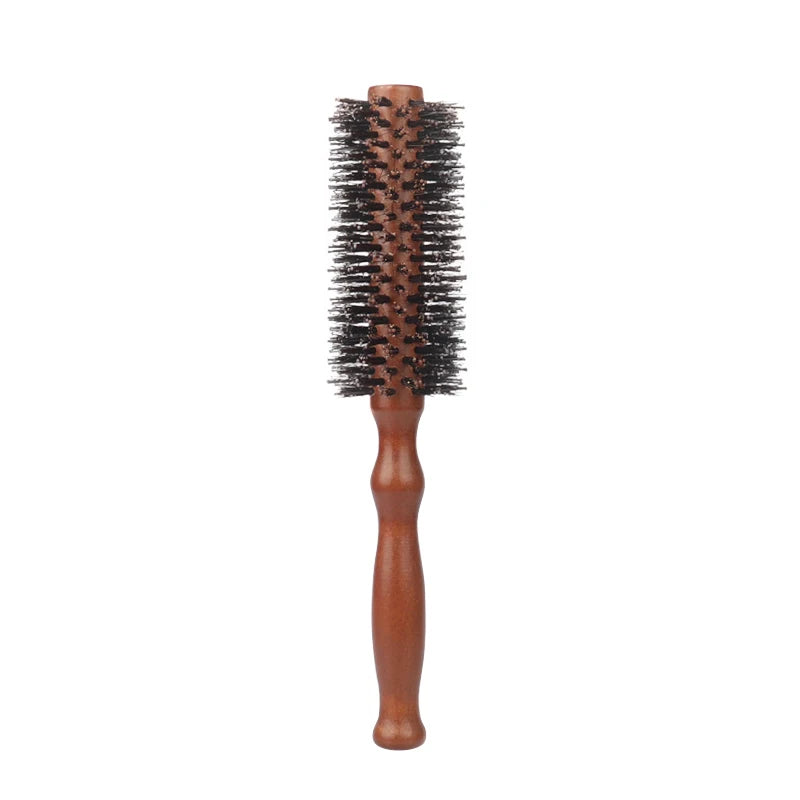 6 Types Curly Hair Comb Hairdressing Styling Tools Wooden Handle Bristle Rolling Hairbrush Combs