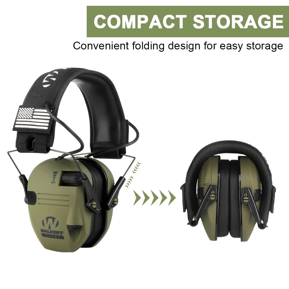 Original Military Tactical Electronic Shooting Earmuffs Outdoor Hunting Sound Pickup Noise Reduction Protection Hearing Headset