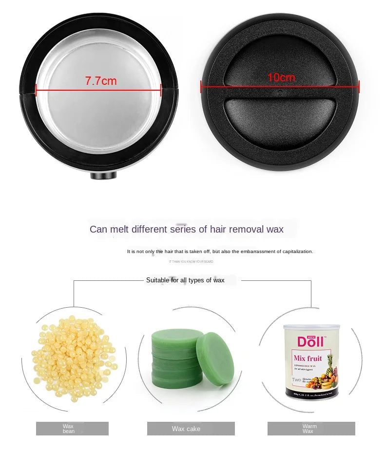 Waxing Machine for Hair Removal Hair Removal Wax Melting Machine 200ml Wax Heater Depilation Paraffin Warmer Waxing Dipping Pot