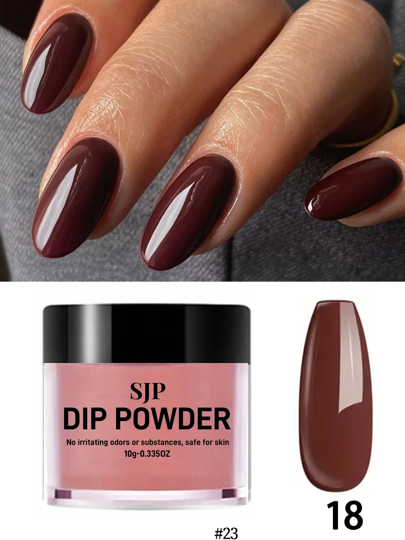 10 G Nail Dip Powder for French Manicure, Color Dip Powder, Suitable for Home Nail Salon DIY, Long Lasting, No Curing Manicure L