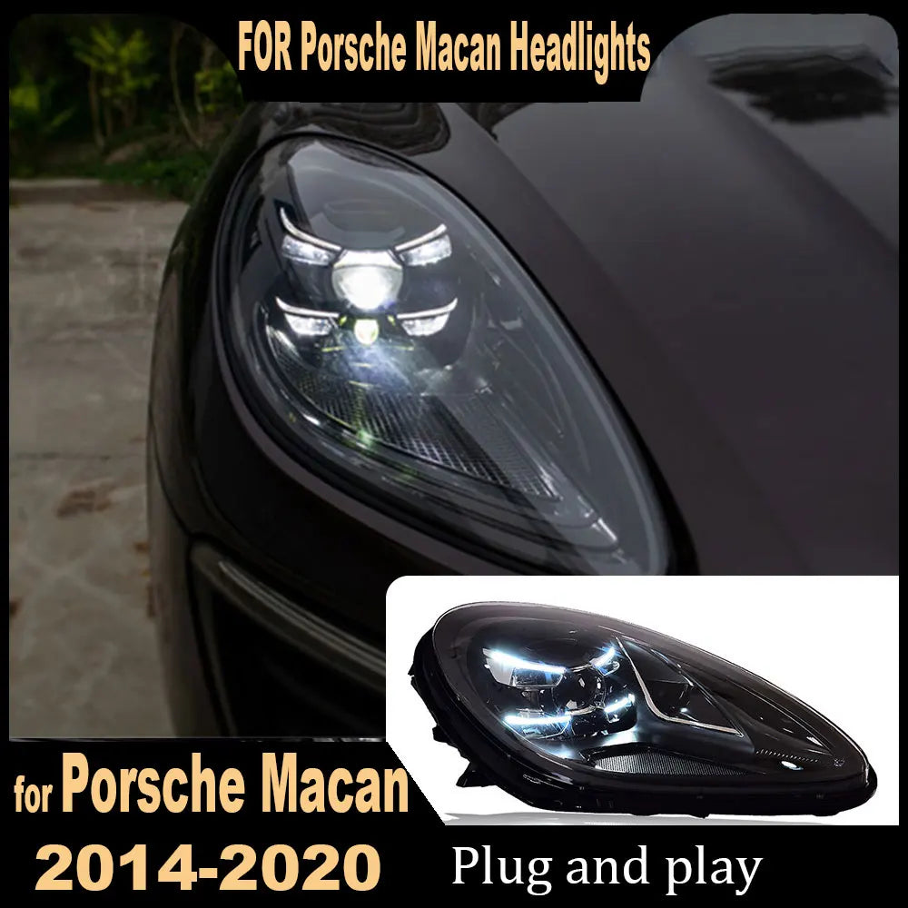 Car Light LED Headlights for Porsche Macan 2014 2015 2016 2017 2018 2019-2022 Headlamp Assembly DRL Turn Signal Car Accessories