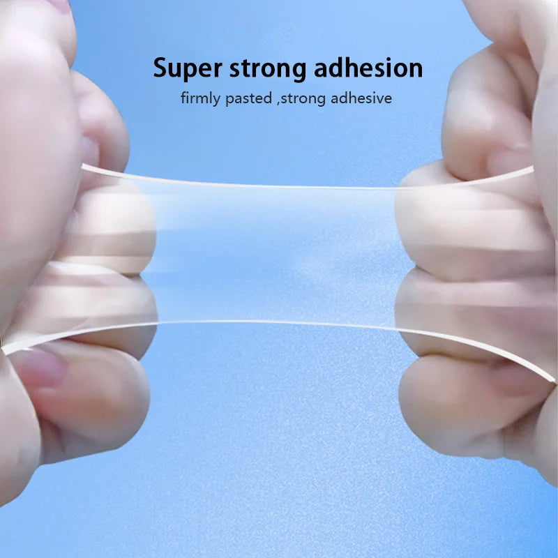 Transparent Nano Tape Waterproof Double Sided Reusable Adhesive Strong Tapes Cleanable Kitchen Bathroom Supplie