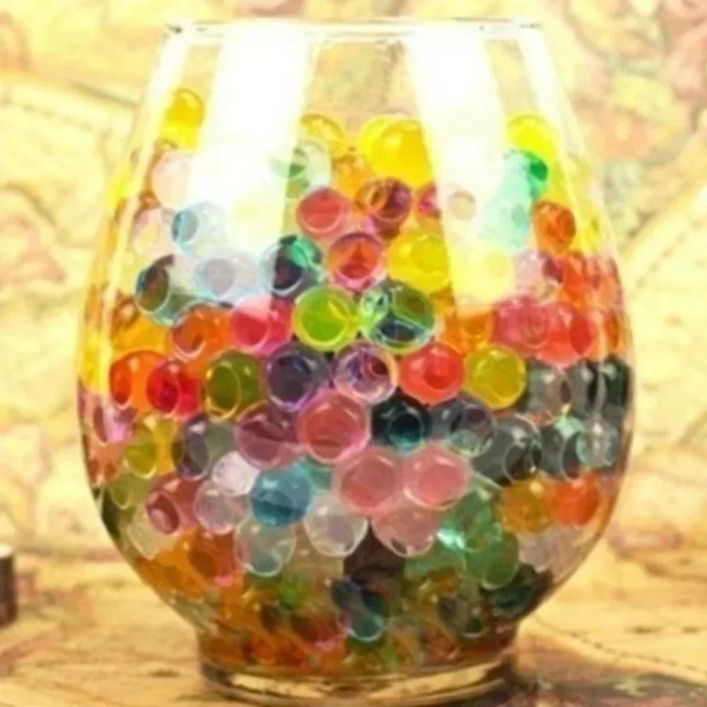 10000Pcs Water Beads Pearl Shaped Crystal Soil Water Beads Mud Grow Magic Jelly Balls Wedding Home Decor