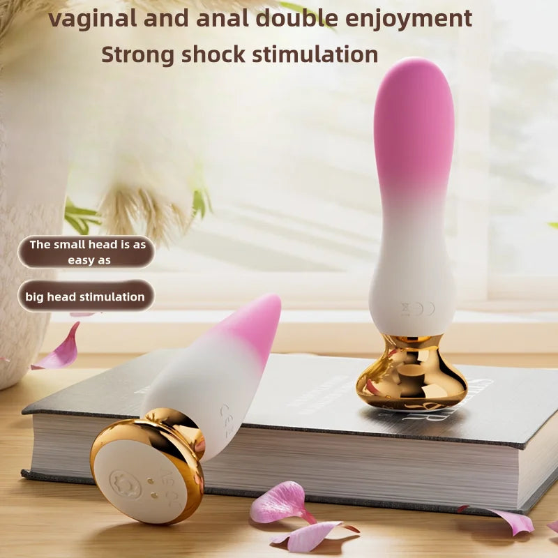 1Pcs Metal Anal Plug With Gem Base Beginner To Expert 5 Size Butt  