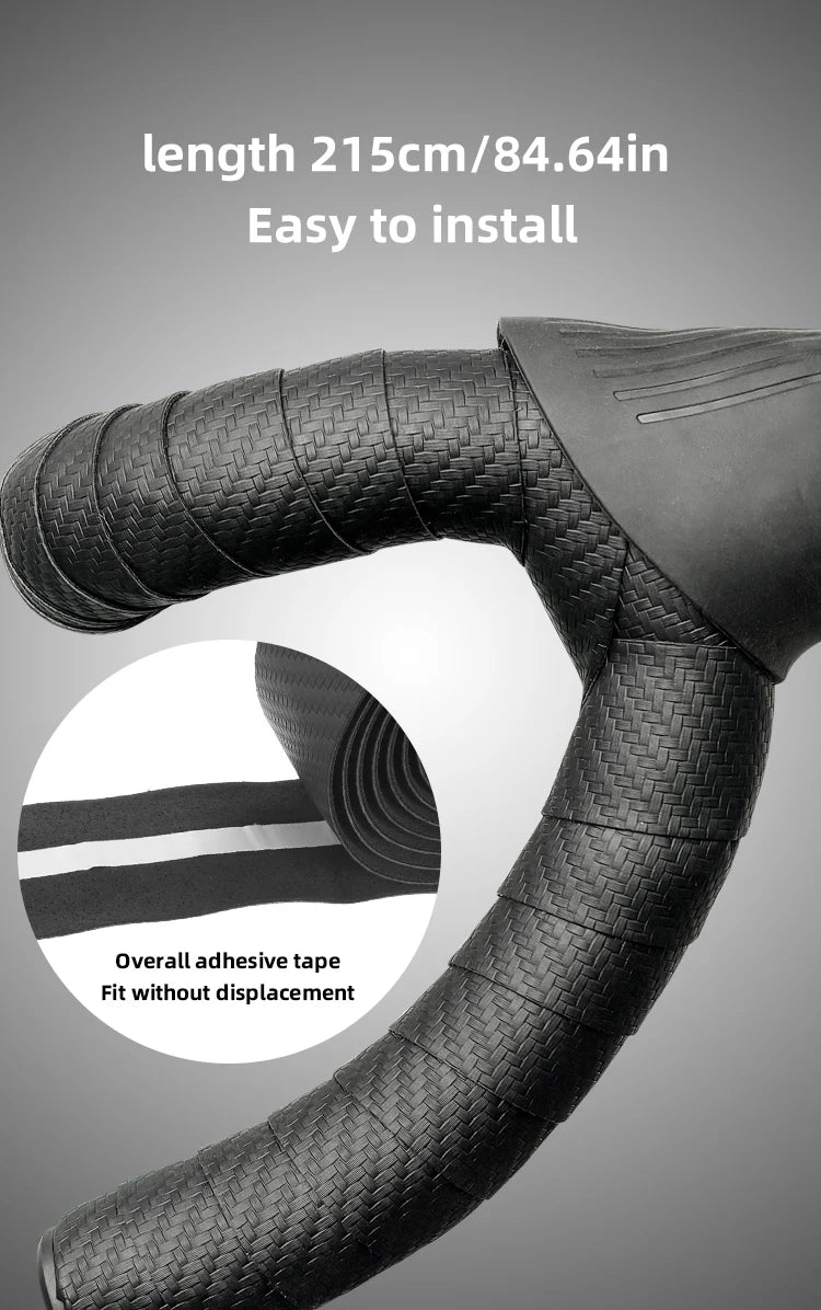 MOTSUV Road Bicycle Bar Tape Cycling Cork Shockproof Sport Handlebar Bandage EVA Wrap Bent Bar Tape+2 Bar Plug Bike Accessories
