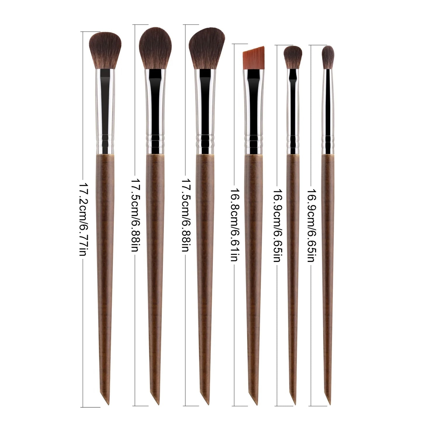 6pcs Eye Makeup brushes Eyeshadow make up smudge crease eyebrow detail smoky eye brush