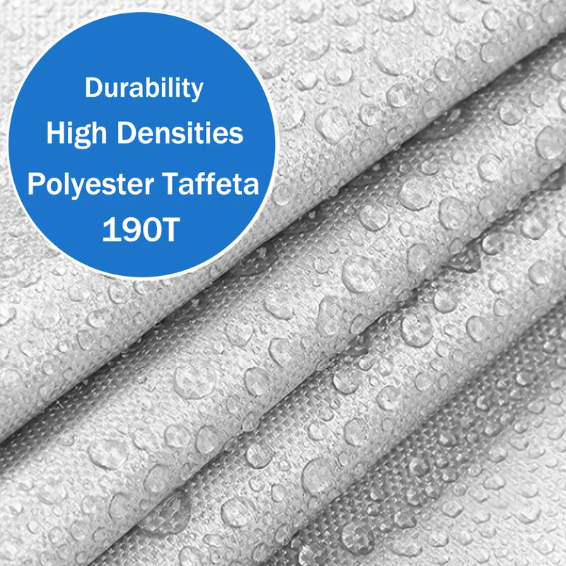 New 190T Car Cover Outdoor Protection Full Exterior Snow Cover Sunshade Dustproof Protection Cover Universal for Hatchback Sedan