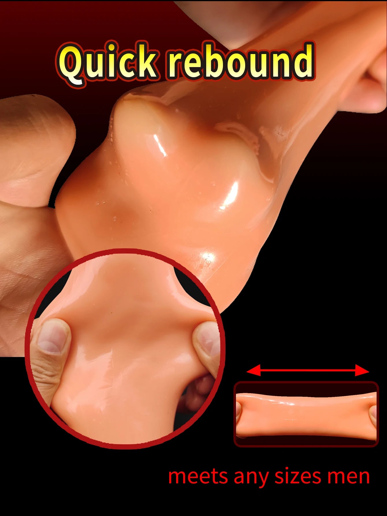 Masturbation Sex Toy For Men Male Masturbator Cup Manual Silicone Portable Sucking Airplane Cup Soft Vagina Blowjob Pocket Pussy