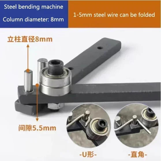 Manual Bending Machine Steel Bar Benders DIY Braided Basket Anchor Hook Iron Steel Copper Bar Light Bracket Manual Bending Tool