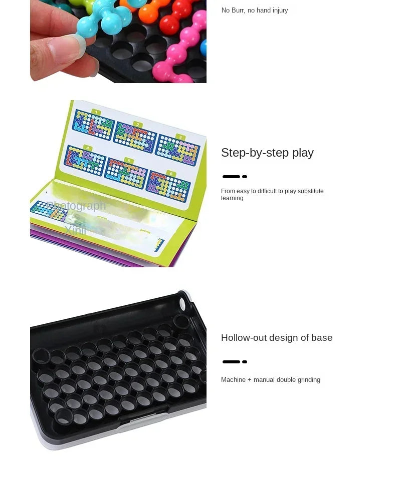 New Smart Pyramid Development Intelligence Magic Beads Children's Logical Thinking Training Puzzle Toys Smart Battle