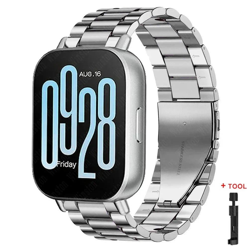 22mm Stainless Steel Strap for Redmi Watch 5 Active 5 Lite Metal Band for Xiaomi Redmi Watch 3 Active 3 Lite Bracelet Wristband