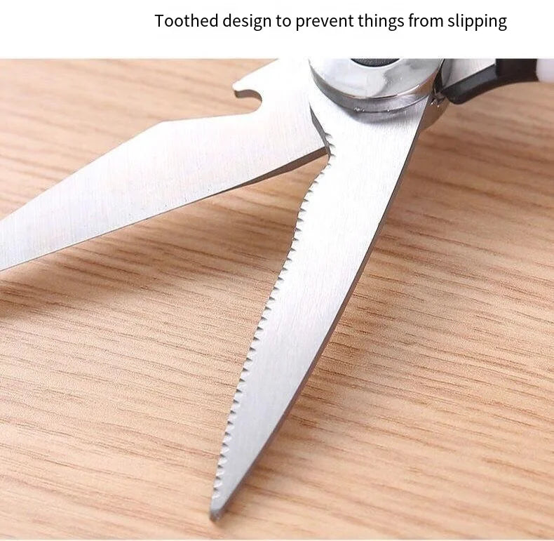 Multifunctional kitchen scissors Household kill fish cut vegetables roast broiler bone scissors Stainless steel scissors