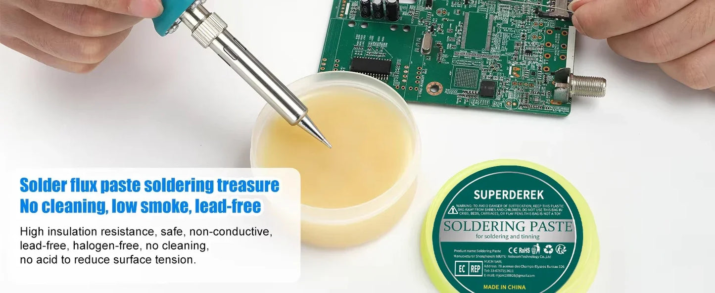 Soldering Paste Rosin Flux Lead-free High Purity Welding Flux Soldering Iron Repair Paste Flux for PCB BGA PGA SMD Repair