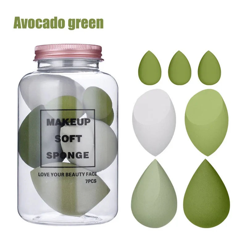 7 Pieces Makeup Sponge Blender Set for Foundation Cosmetic For Foundation Cream Concealer Make Up Tools makeup free shipping
