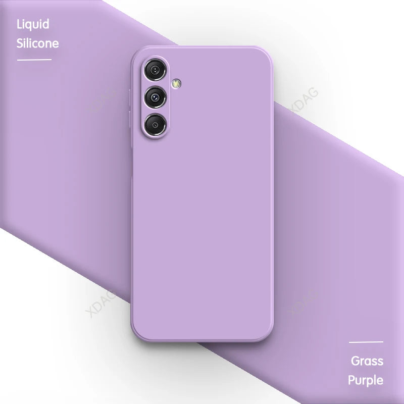 Original Phone Case for Samsung Galaxy M35 5G 6.6" SM-M356B SM-M356B/DS Soft Simple Liquid Silicone Camera Protection Back Cover