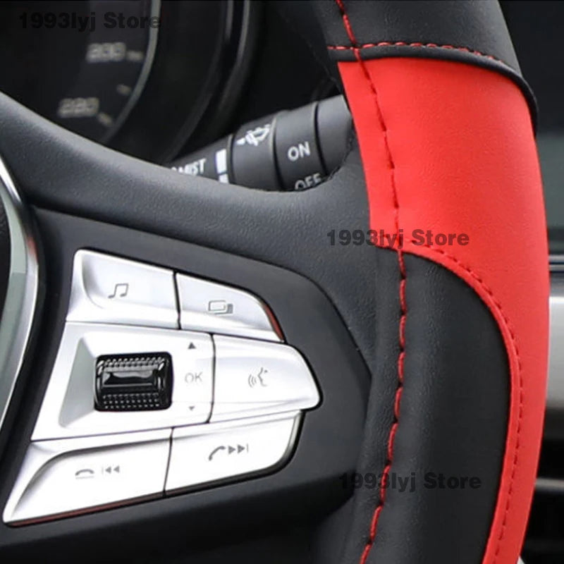 For Chery Jetour Dashing 2022 2023 2024 Steering Wheel Cover Breathable Anti Slip PU Leather Car Accessories