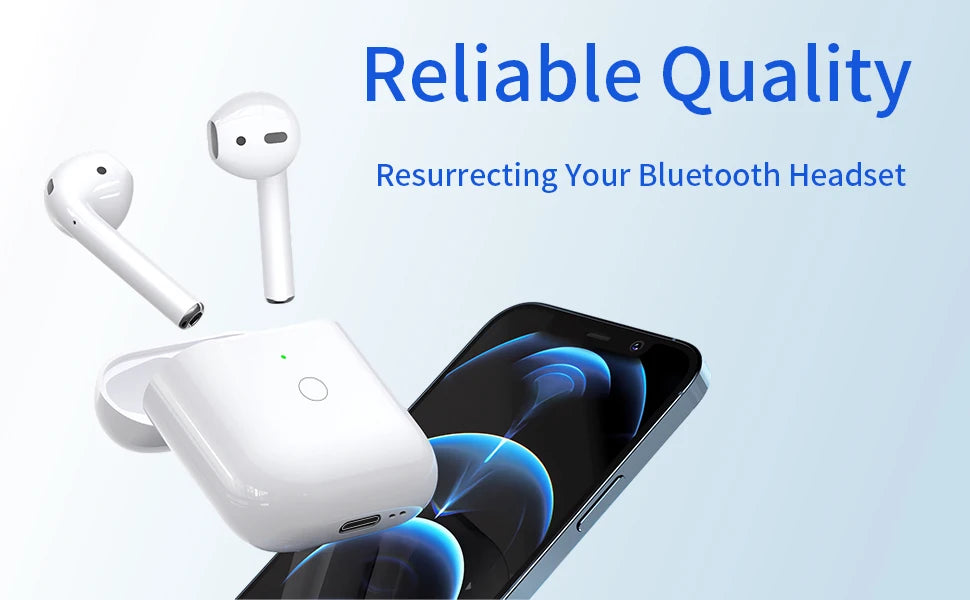"Universal Replacement Charging Case Compatible with Apple AirPods 1/2 Official-Like F