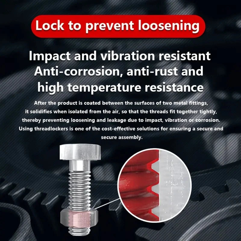 50ml Thread Locking Glue 242 Screw Glue Tightening Screws Prevent Loosening Rusting Caulking Temperature Resistance Anaerobic
