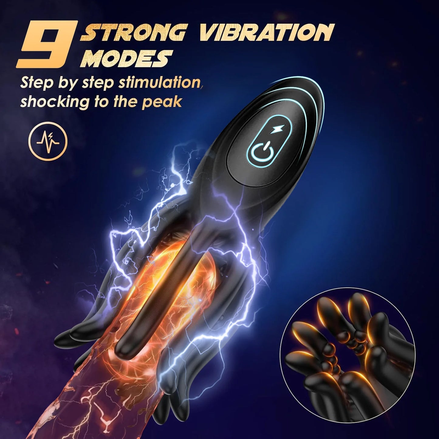 Male Masturbator Eelectroshock Tentacle Shaped Penis Vibrator 360° Wrapping Prostate Massager Handheld Adult Sex Toys for Men 18